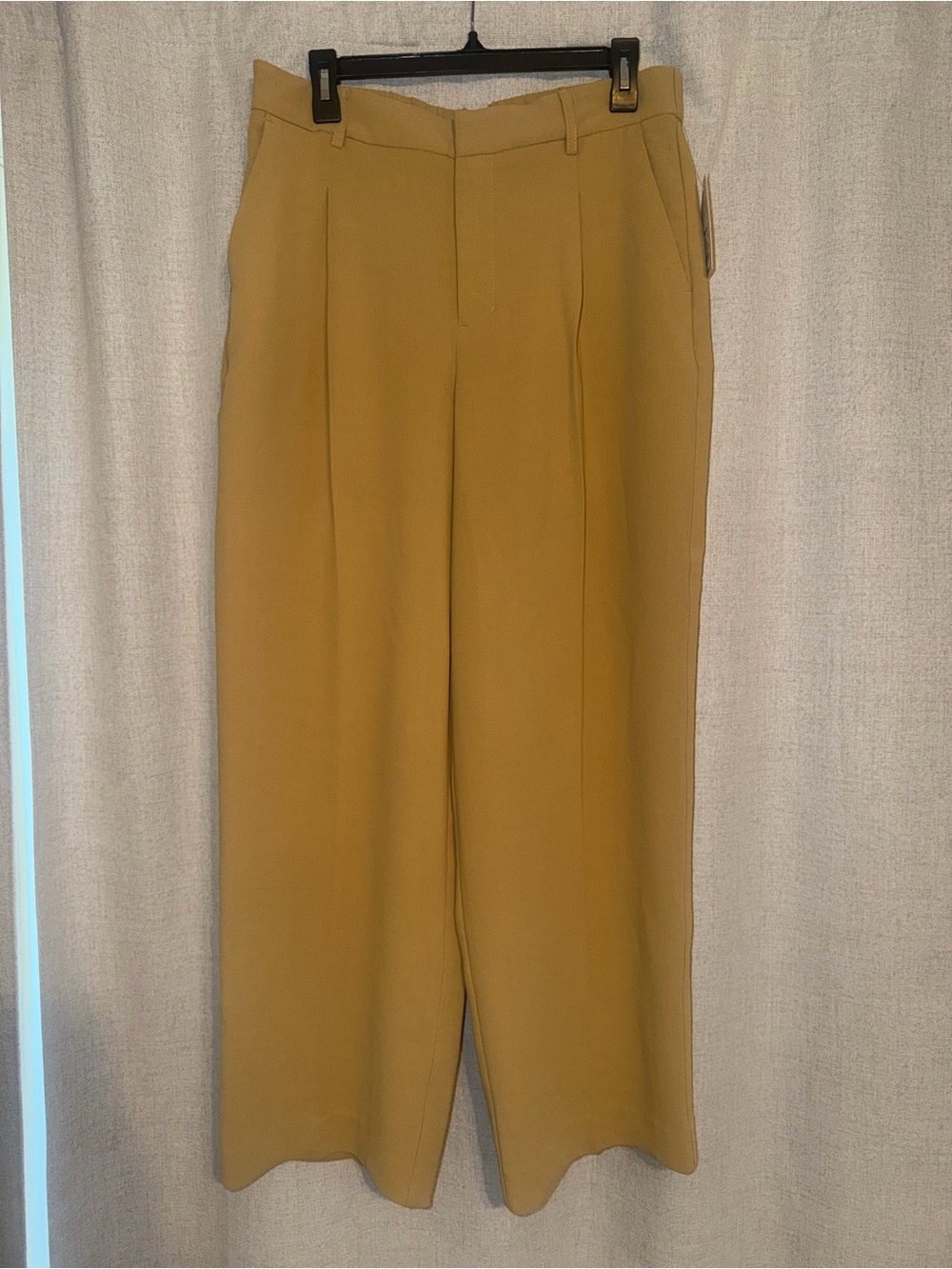 Women’s Tan Wide-Leg Dress Pants | Size 10